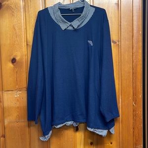 Blue Ulla Popken Top